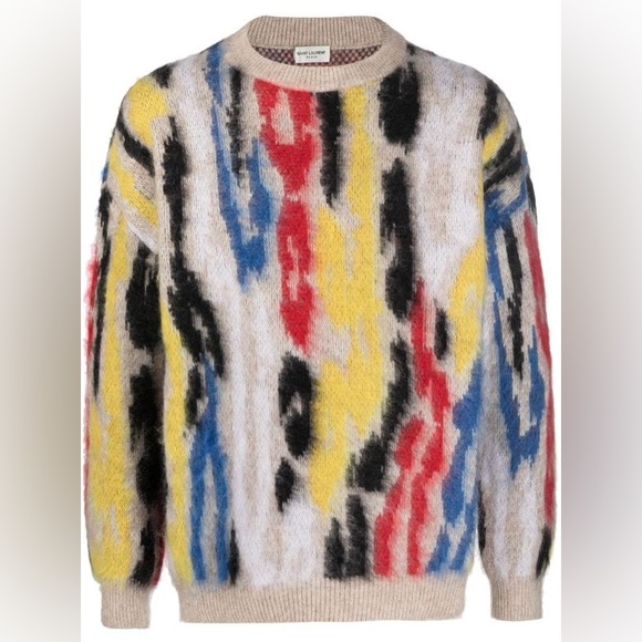 Saint Laurent leopard jacquard jumper - Picture 2 of 7